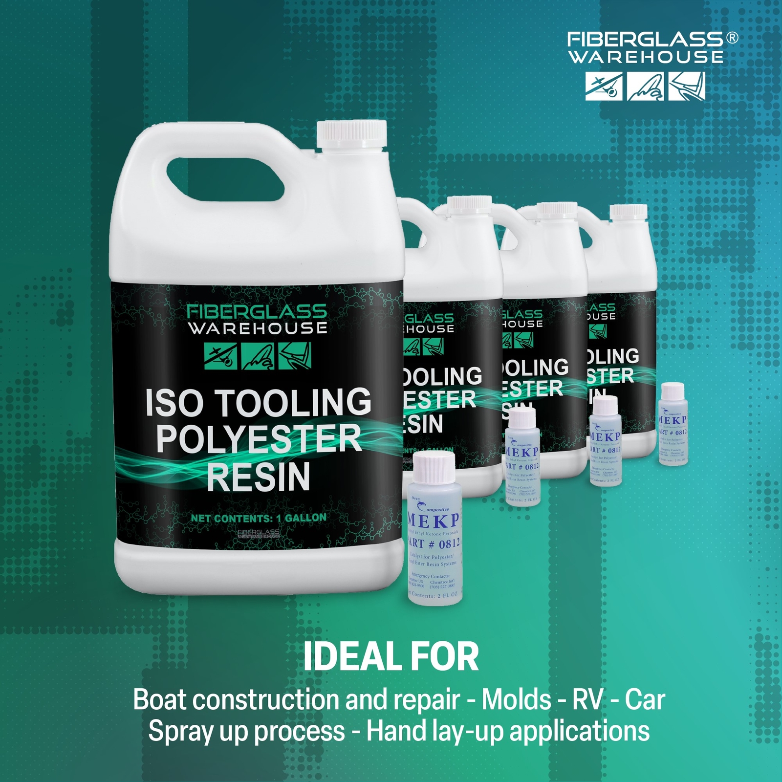 ISO Polyester Laminating Resin (Gallon with Catalyst)