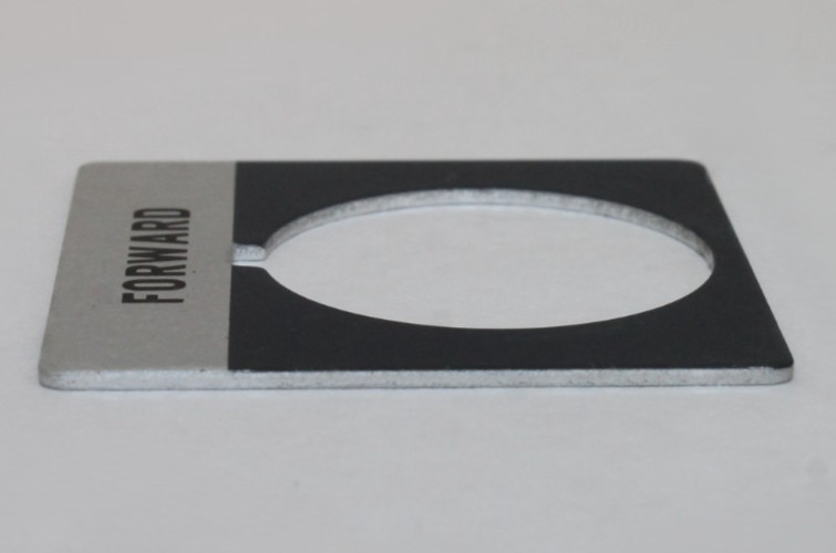 Square “FORWARD” Legend Plate