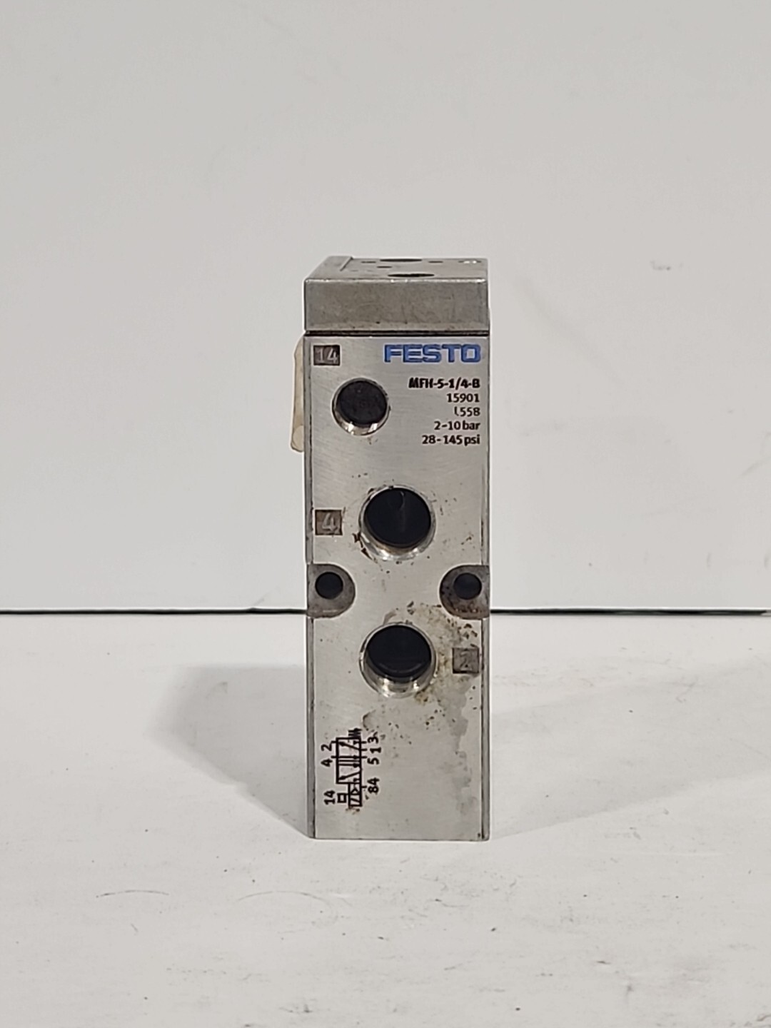 1 USED FESTO MFH-5-1/4-B SOLENOID PNEUMATIC VALVE