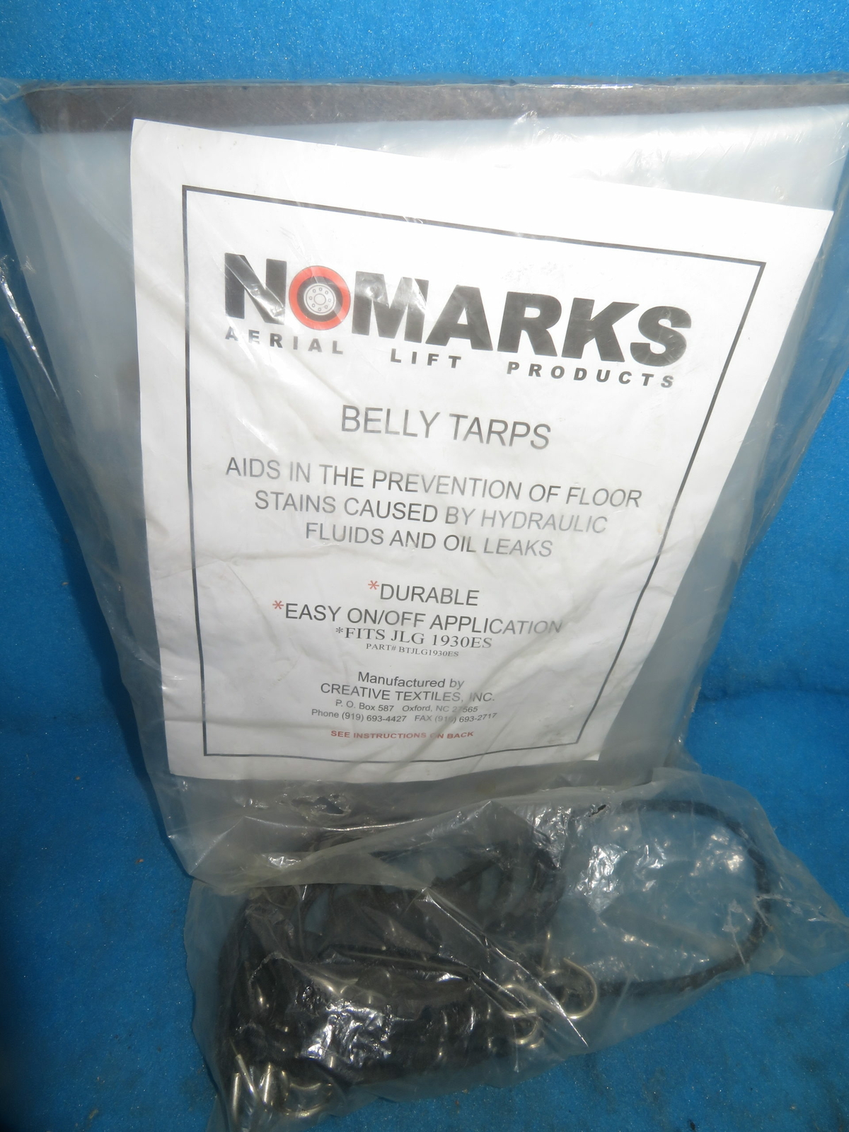 New Nomarks BTJLG1930ES Belly Tarp + 90 Day Warranty