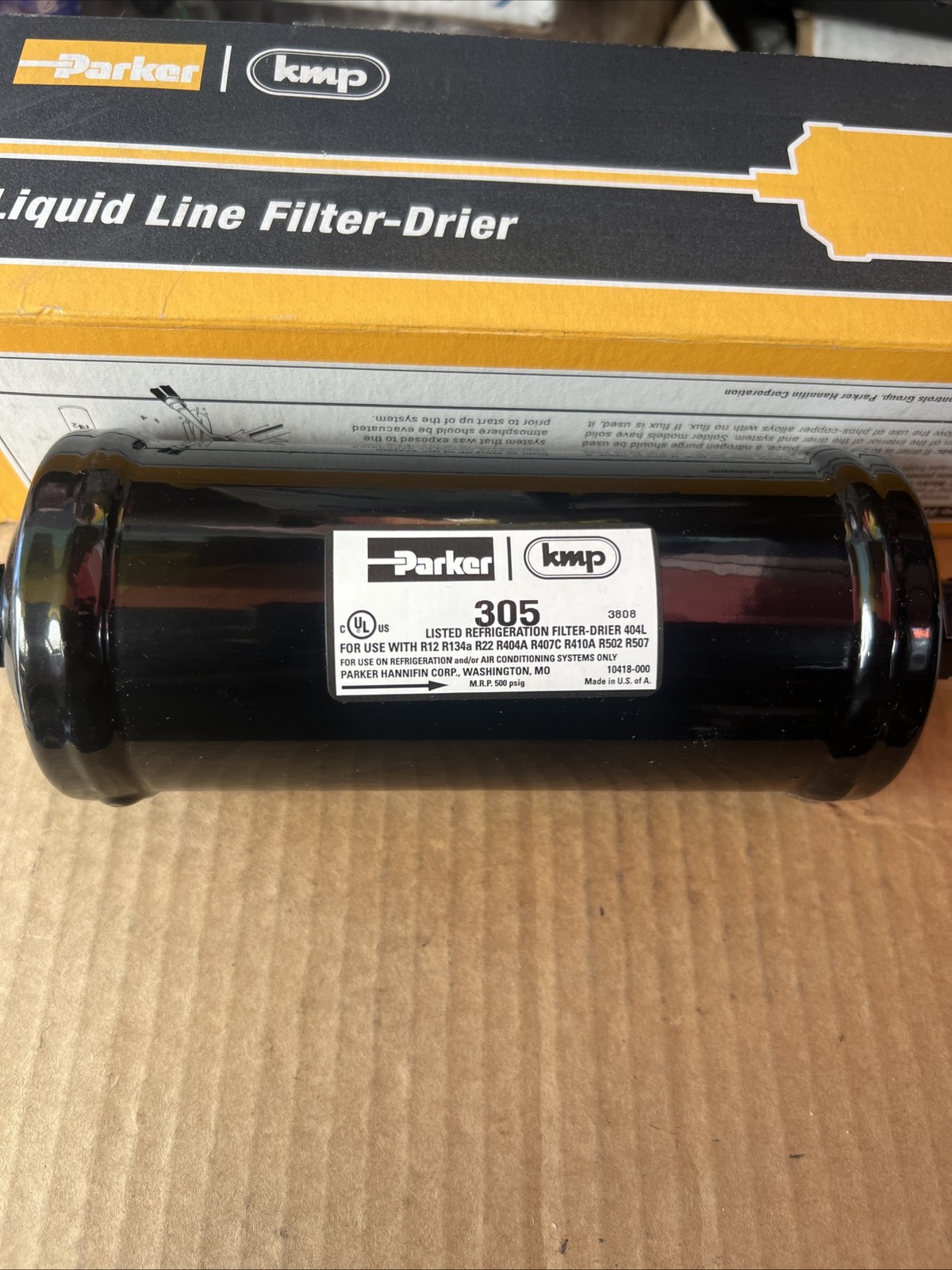 Parker 305S-LLD Liquid Line Filter-Drier 305SLLD-R12-R134A-R-22