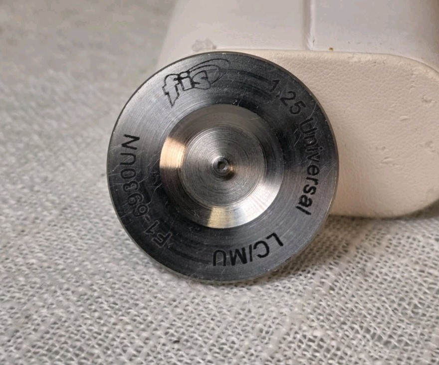 “FIS” F1-6930UN LC/MU 6.5mm Steel Fiber Optic Polishing Puck 1.25 Universal