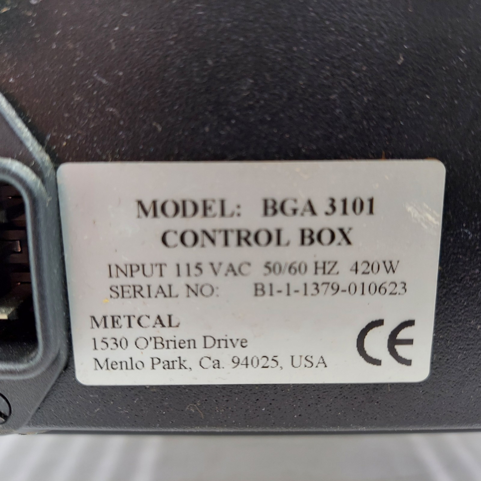 METCAL BGA 3101 CONTROL BOX