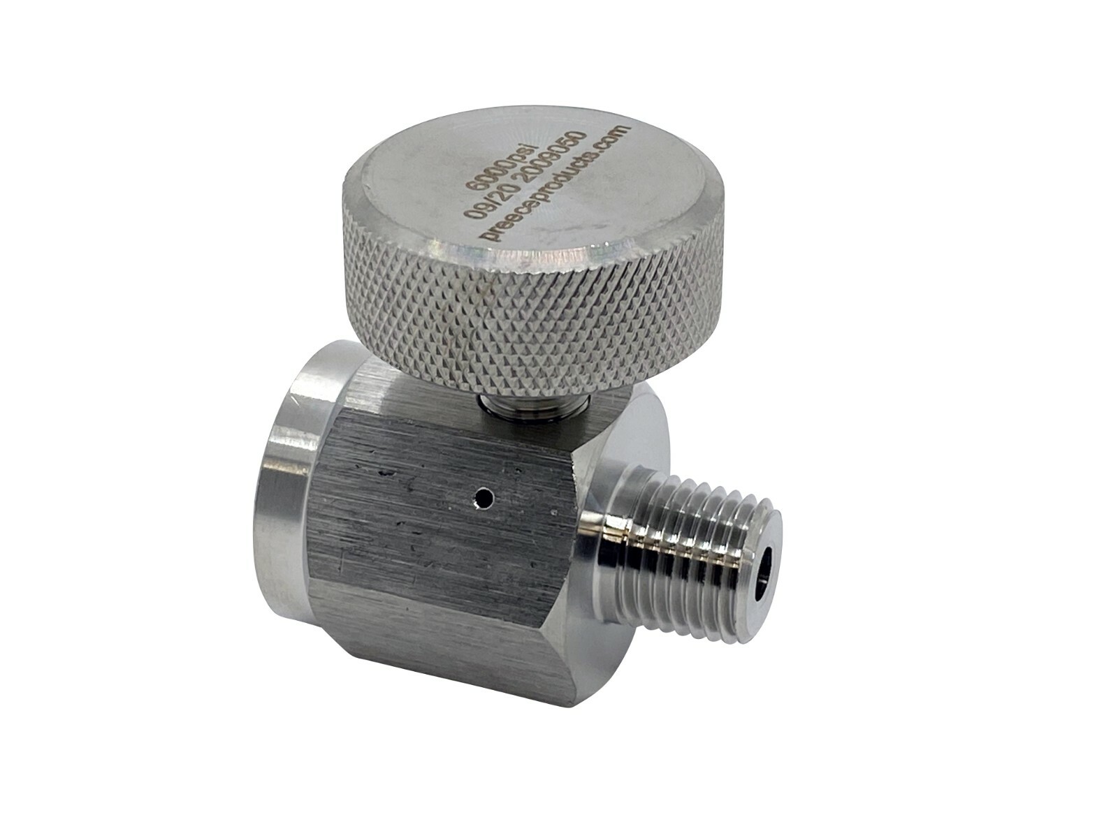 Stainless Steel Inline Bleed Valve 1/4″ F x M 6000 PSI