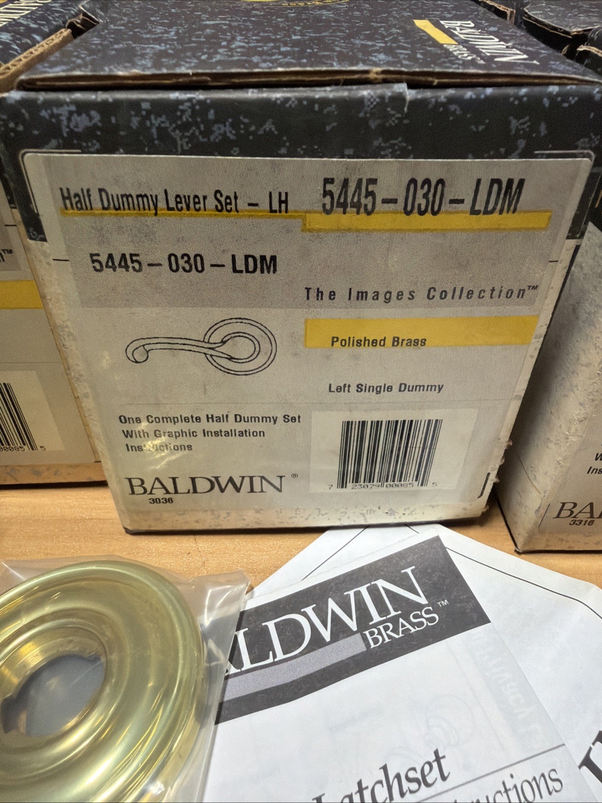🔥🔥🔥Baldwin 5445-030-LDM Classic Left-Handed Dummy Lever Set