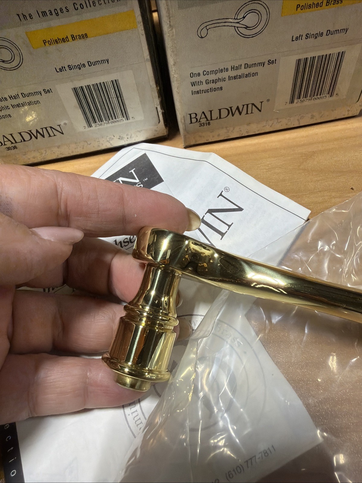 🔥🔥🔥Baldwin 5445-030-LDM Classic Left-Handed Dummy Lever Set
