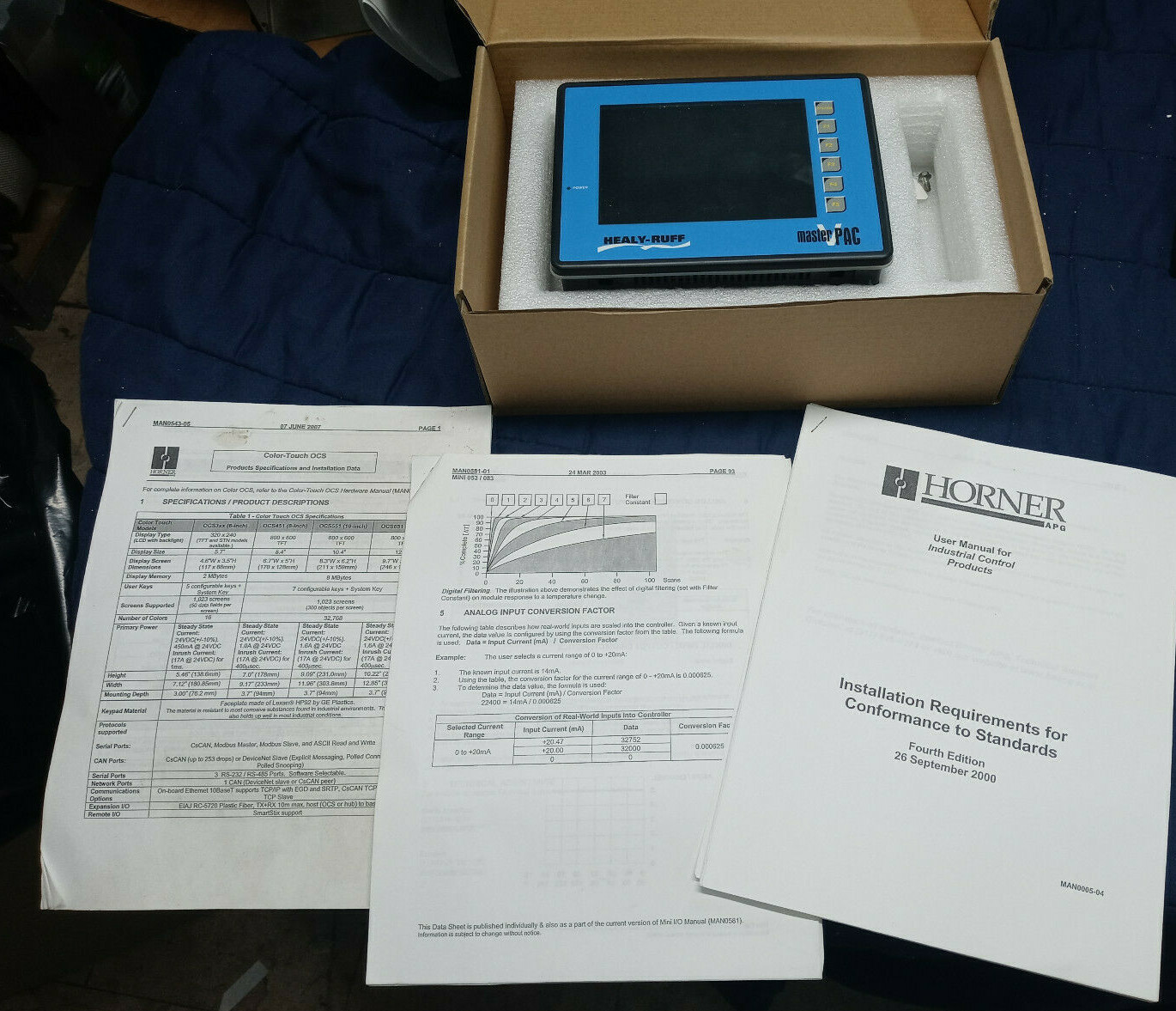HORNER HE5000CS351KA-07 OPERATOR INTERFACE CONTROL PANEL DISPLAY 90 DAY RETURNS
