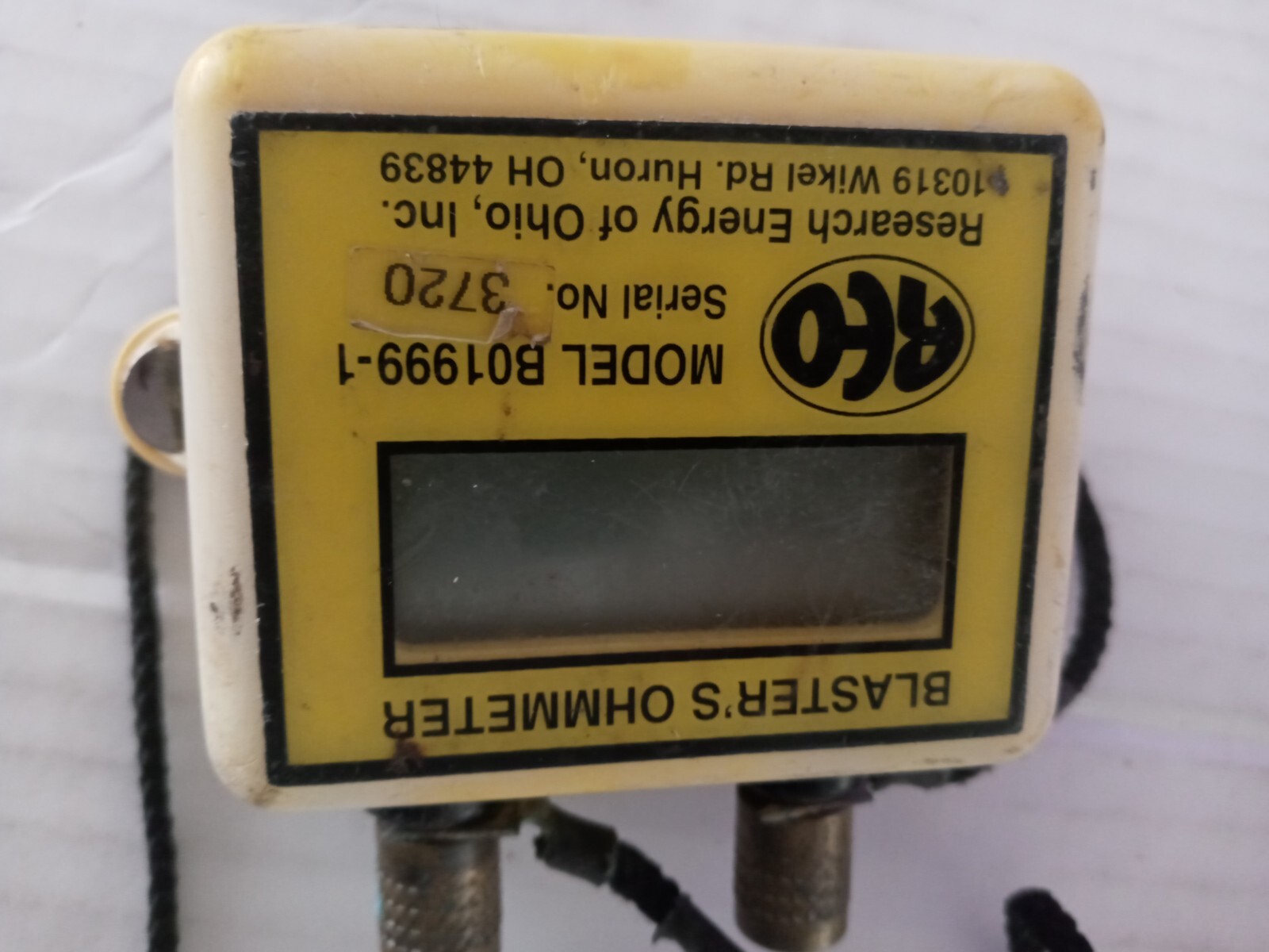 REO BO1999-1 Blaster’s Ohmmeter Not Tested