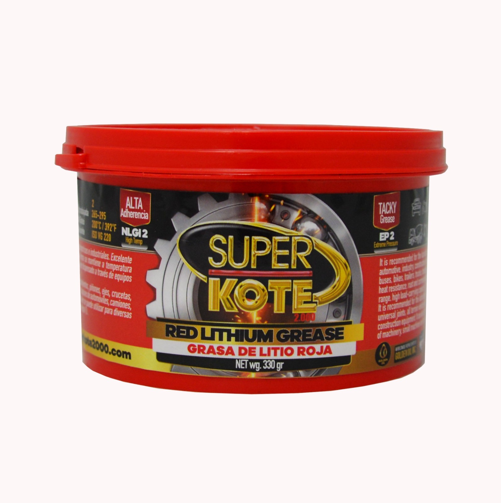 Red & Tacky Lithium Grease 360 gr Superkote 2000