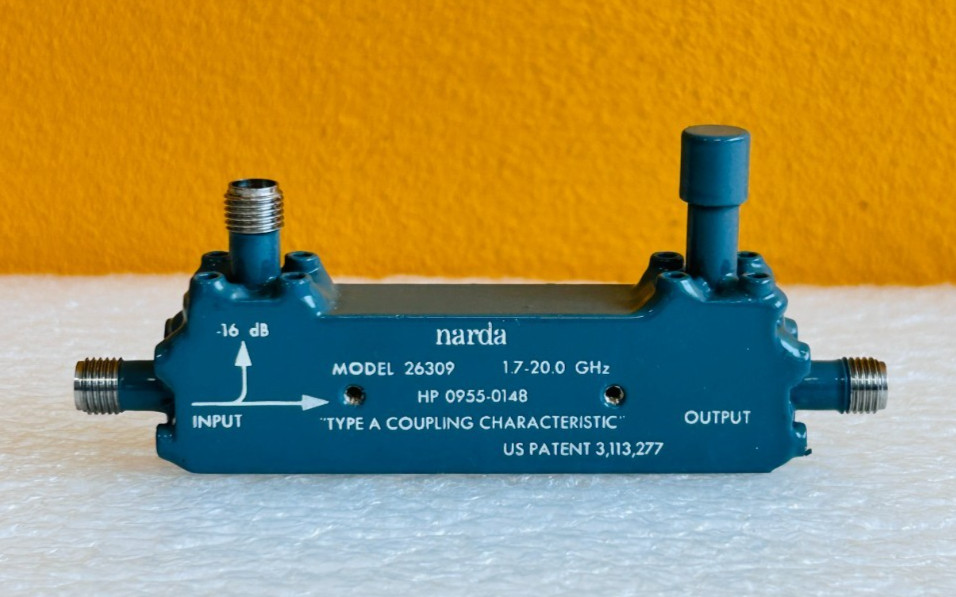 Narda 26309 (HP 0955-0148) 2.0 to 18 GHz, 3.5mm (F) Directional Coupler. Tested!