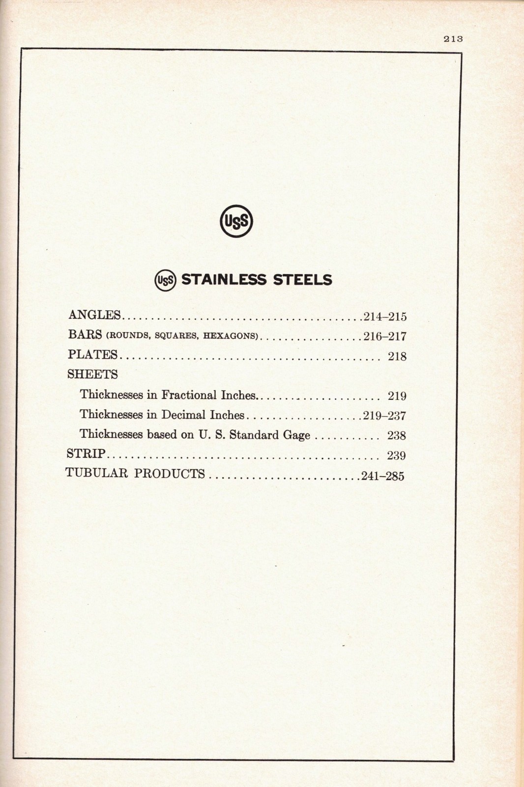 UNITED STATES STEEL-WEIGHTS OF STEEL PRODUCTS & MULTIPLE LENGTH TABLES; 1966