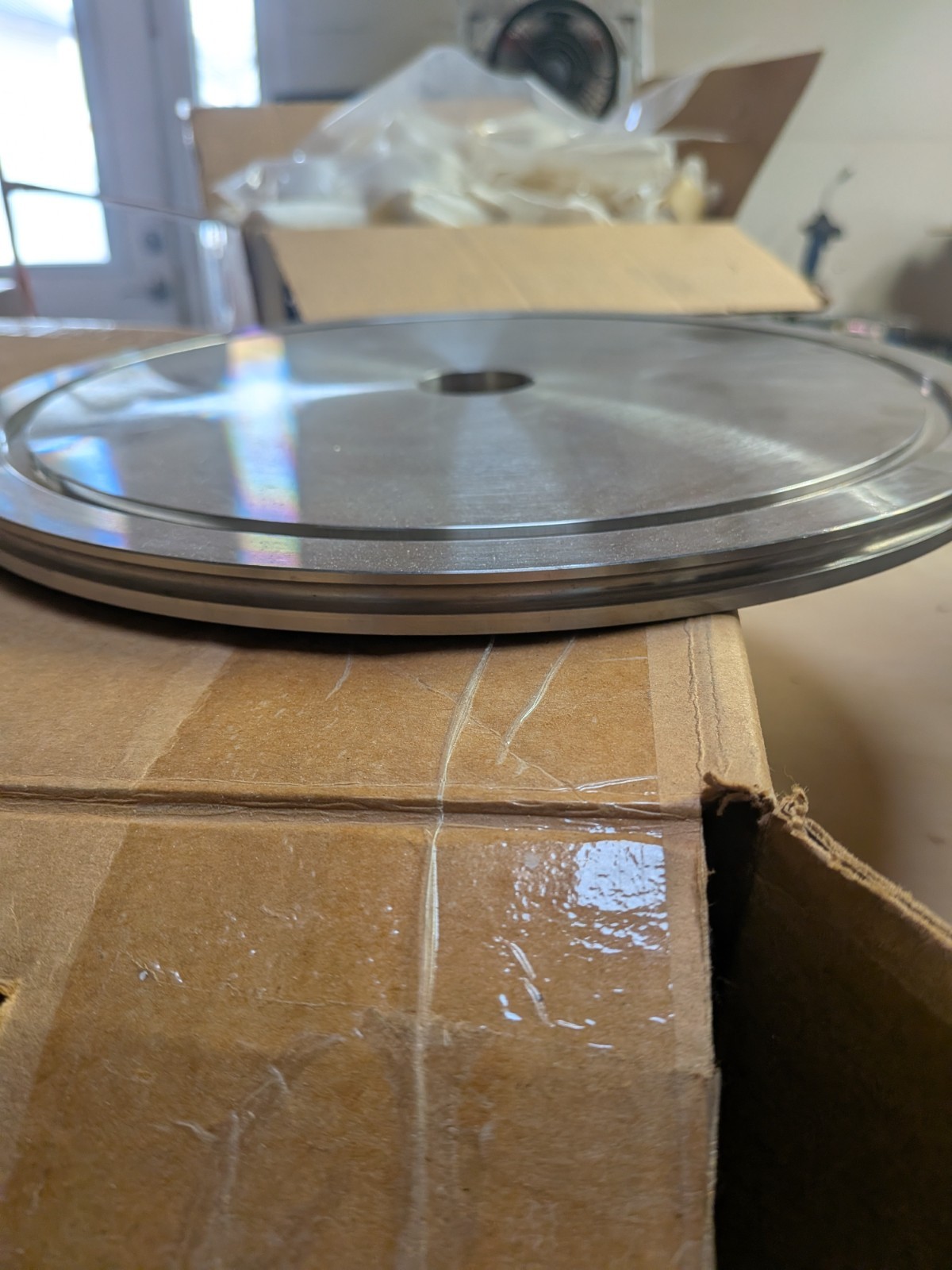 High Vacuum Stainless Steel Baseplate ~10″ Diameter