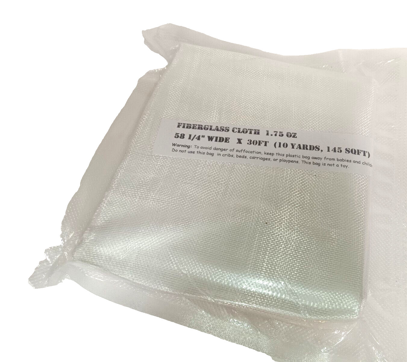 Fiberglass Cloth Fabric 58 1/4″ Wide x 30ft (10 Yards, 145 sqft)